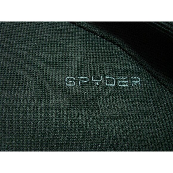 Spyder Mens 2XL Black Half Zip Sweater Gait Knit Pullover Jacket Long Sleeve USA - Picture 6 of 12